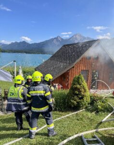 Brand am Faakersee, Feuerwehr verhindert Gebäudevollbrand
